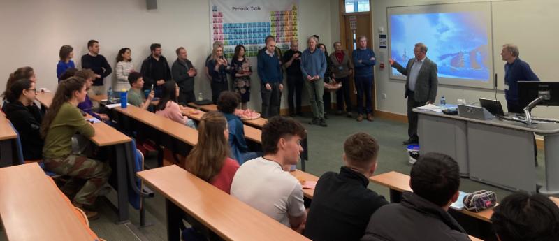 Stefan Oscarson and colleagues at final lecture